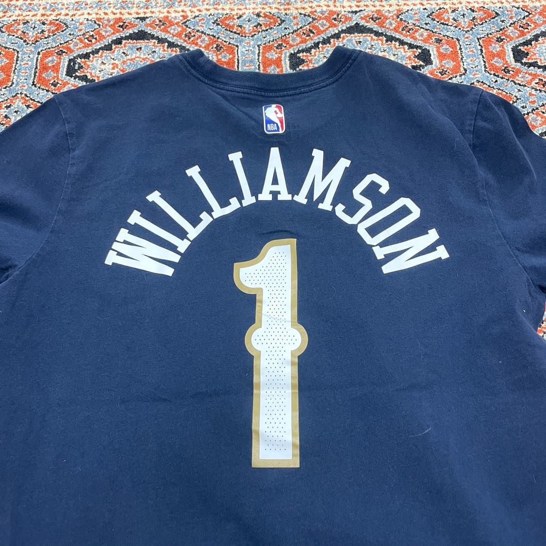 나이키 NBA 뉴올리언스 네이비 반팔티셔츠 남성M 상품이미지6