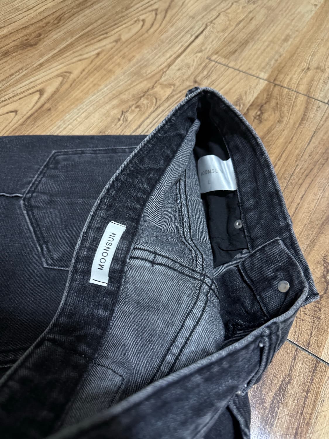 문선 핀턱 시그니처 부츠컷데님 상품이미지3