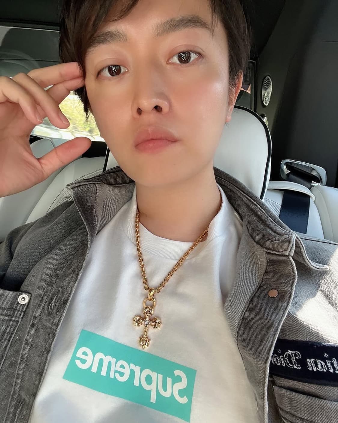 슈프림 x 티파니앤코 박스로고 티셔츠 21FW 상품이미지9