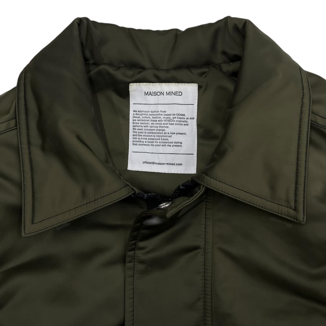 메종미네드 ma-1 올리브카키 봄버 자켓 상품이미지5