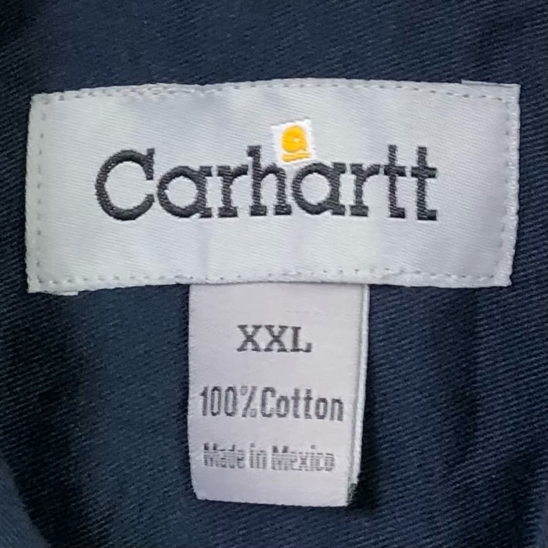 Xxl 칼하트 네이비 워크 셔츠 상품이미지3