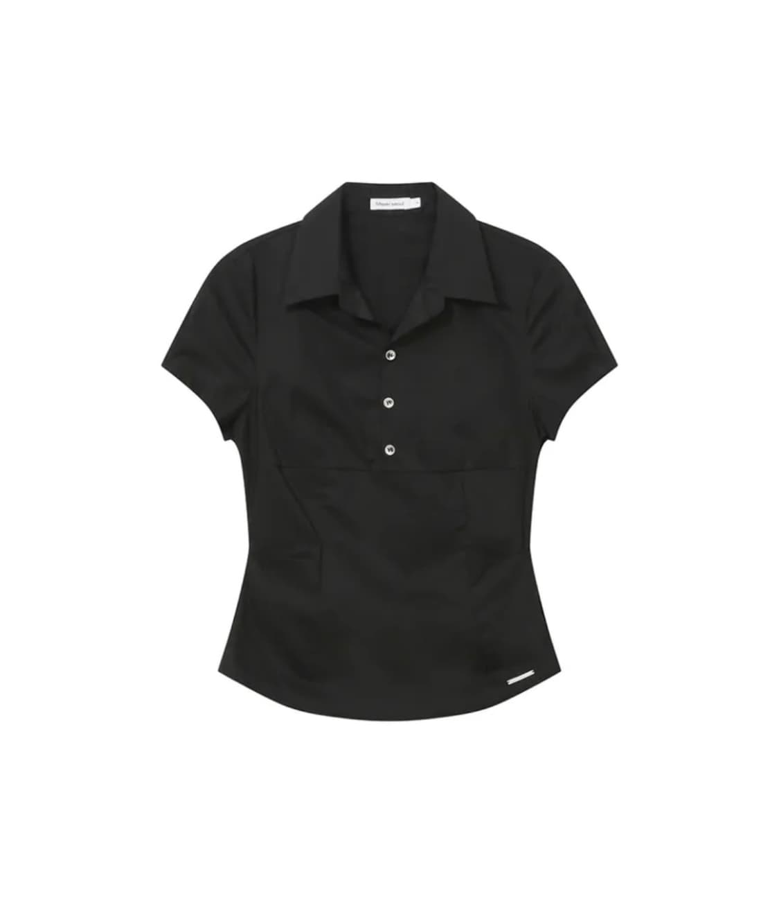 미세키서울 Fitted cap sleeves shirts BLACK  상품이미지1