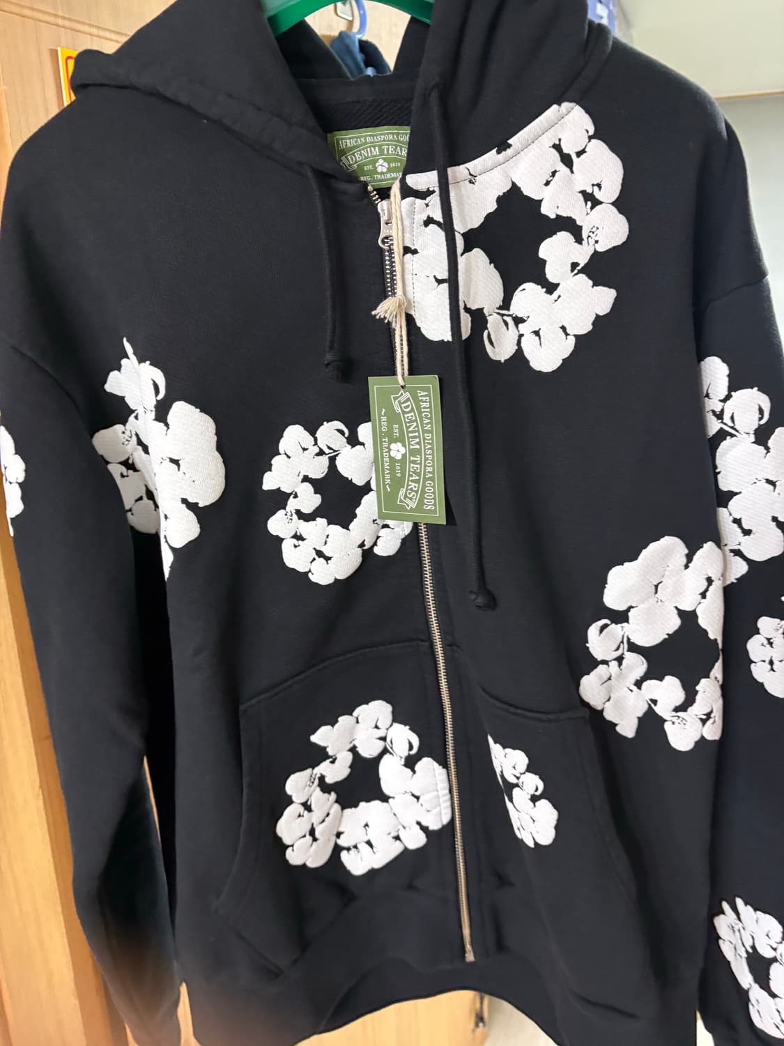 데님티어스 후드집업 블랙 L 상품이미지3