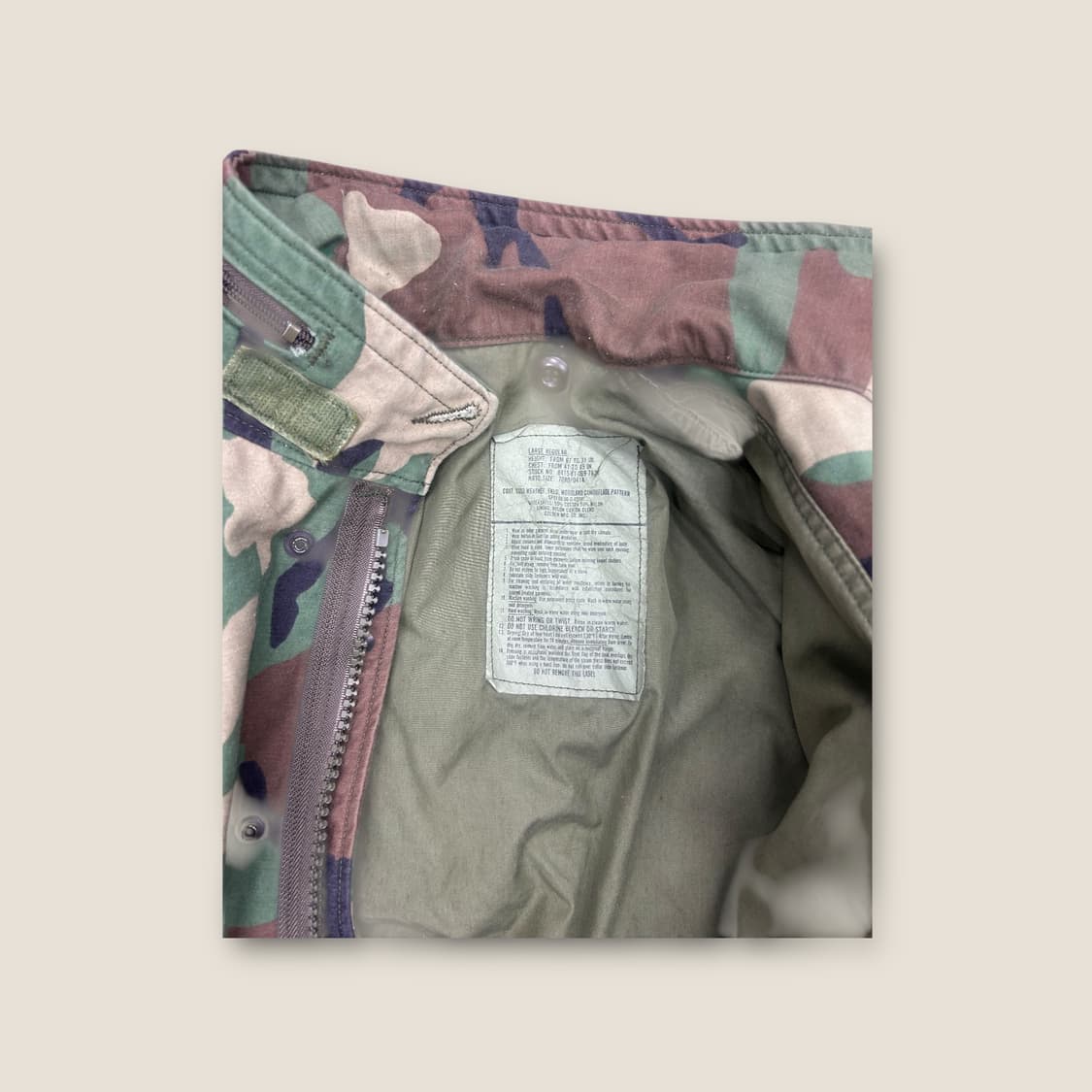 L007 빈티지 USA 80s-90s 3세대 우드랜드 필드자켓 L-XL 상품이미지8