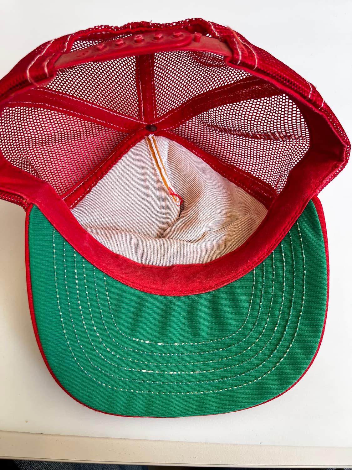 USA 빈티지 트러커 캡 레드 상품이미지4