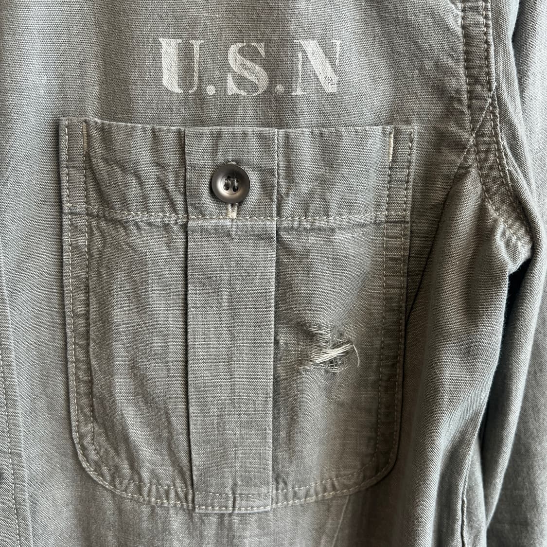 어태치먼트 USN 밀리터리 워크셔츠 상품이미지7