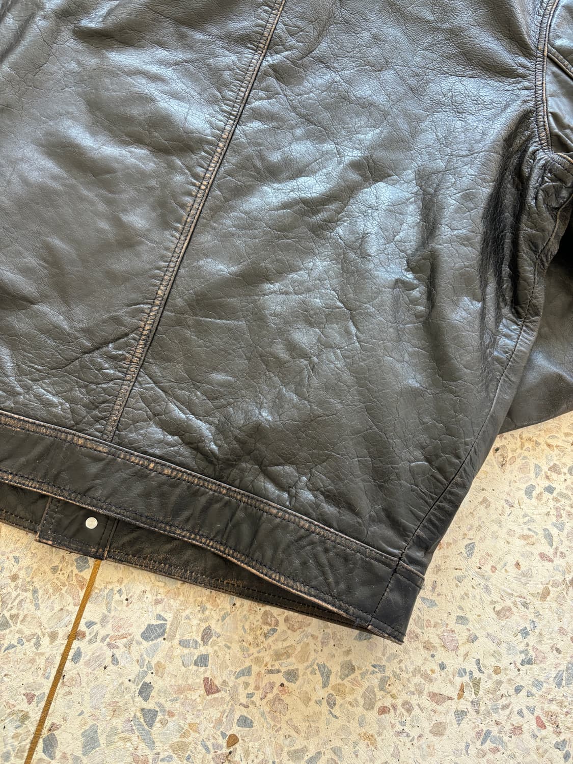 자라 투포켓 리얼레더 자켓 상품이미지9