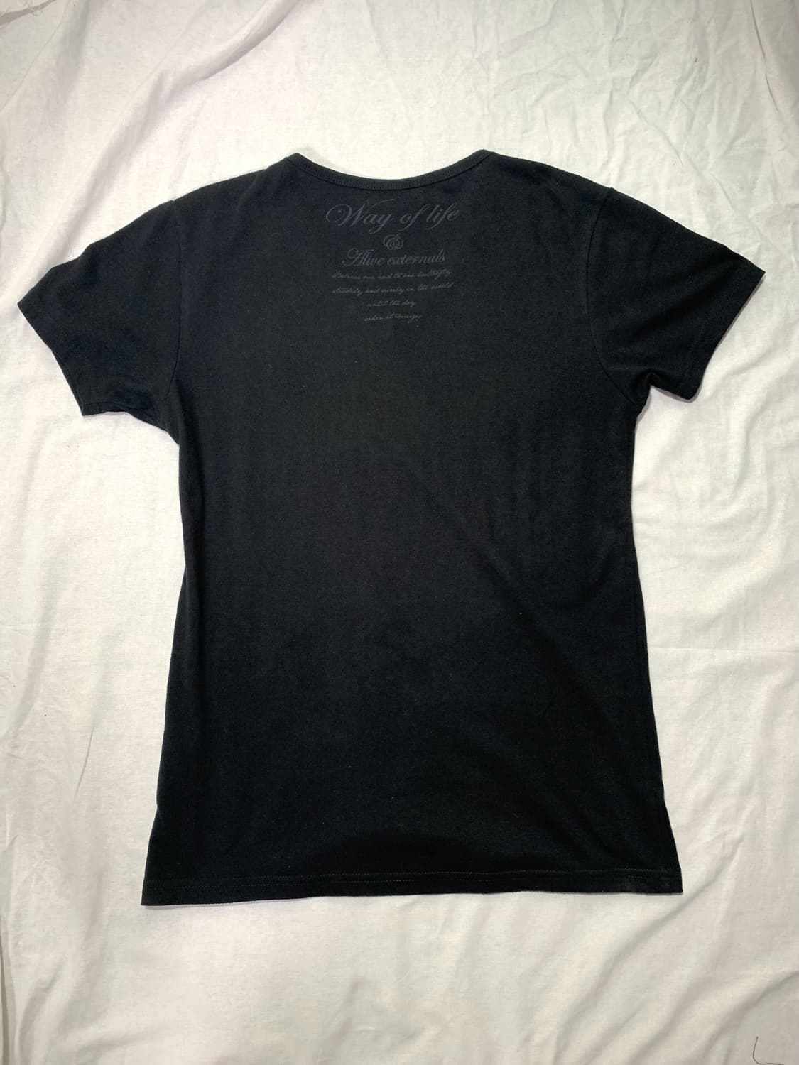 Clash lettering detail v-neck t shirt   상품이미지4