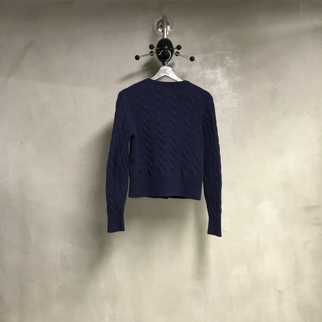 폴로 랄프로렌 QR 케이블 니트 가디건 네이비 M(W) 상품이미지7