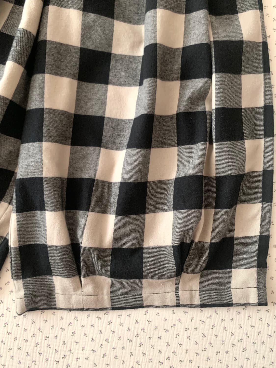 빈티지 벌룬 체크 면 팬츠 상품이미지2