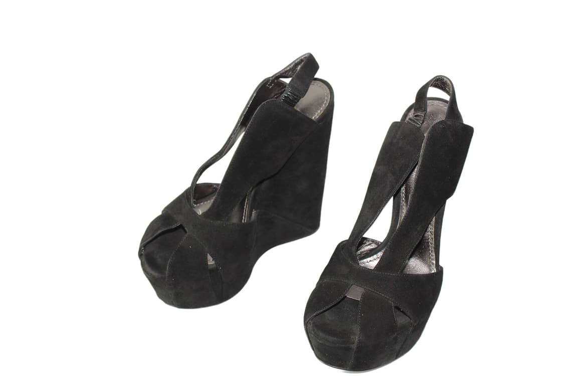 Dolce & Gabbana 돌체앤가바나 스웨이드 슬링백 펌프스 상품이미지1