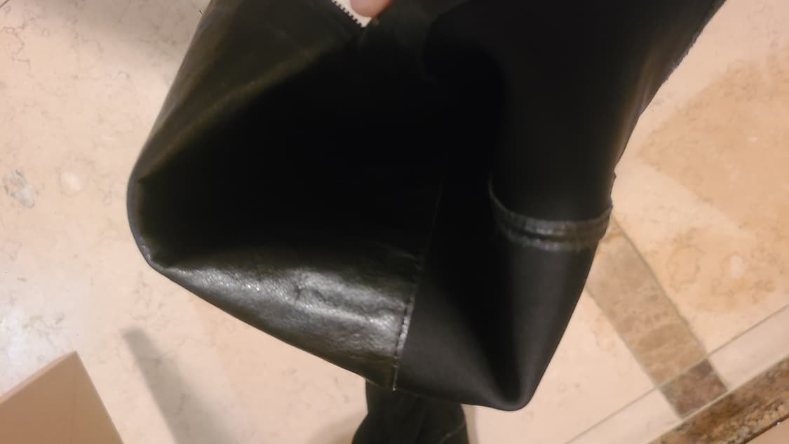 블랙 색상의 스웨이드 롱부츠 240 상품이미지7