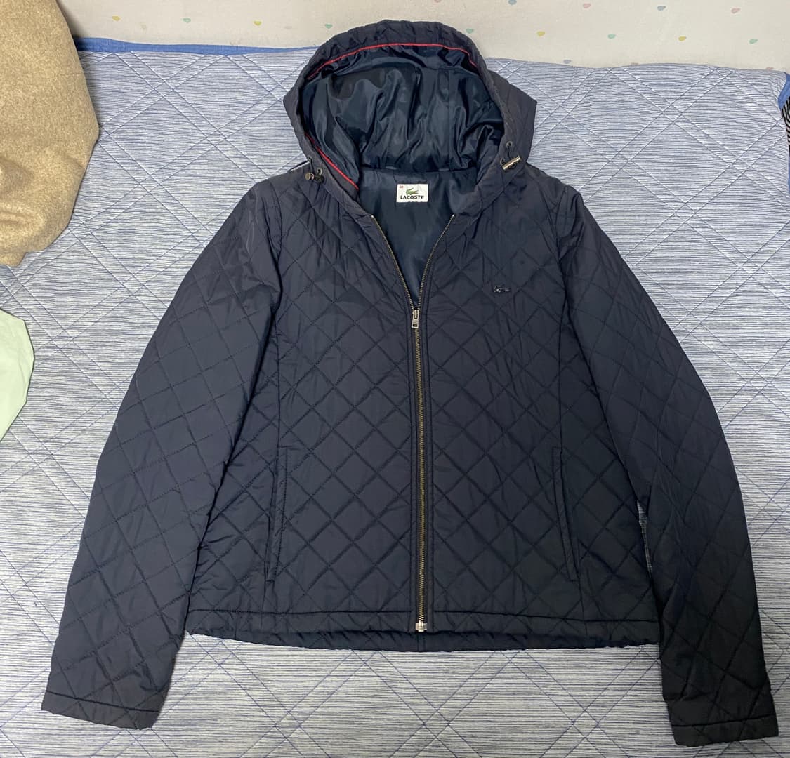 라코스테 퀼팅 후드 자켓 상품이미지1