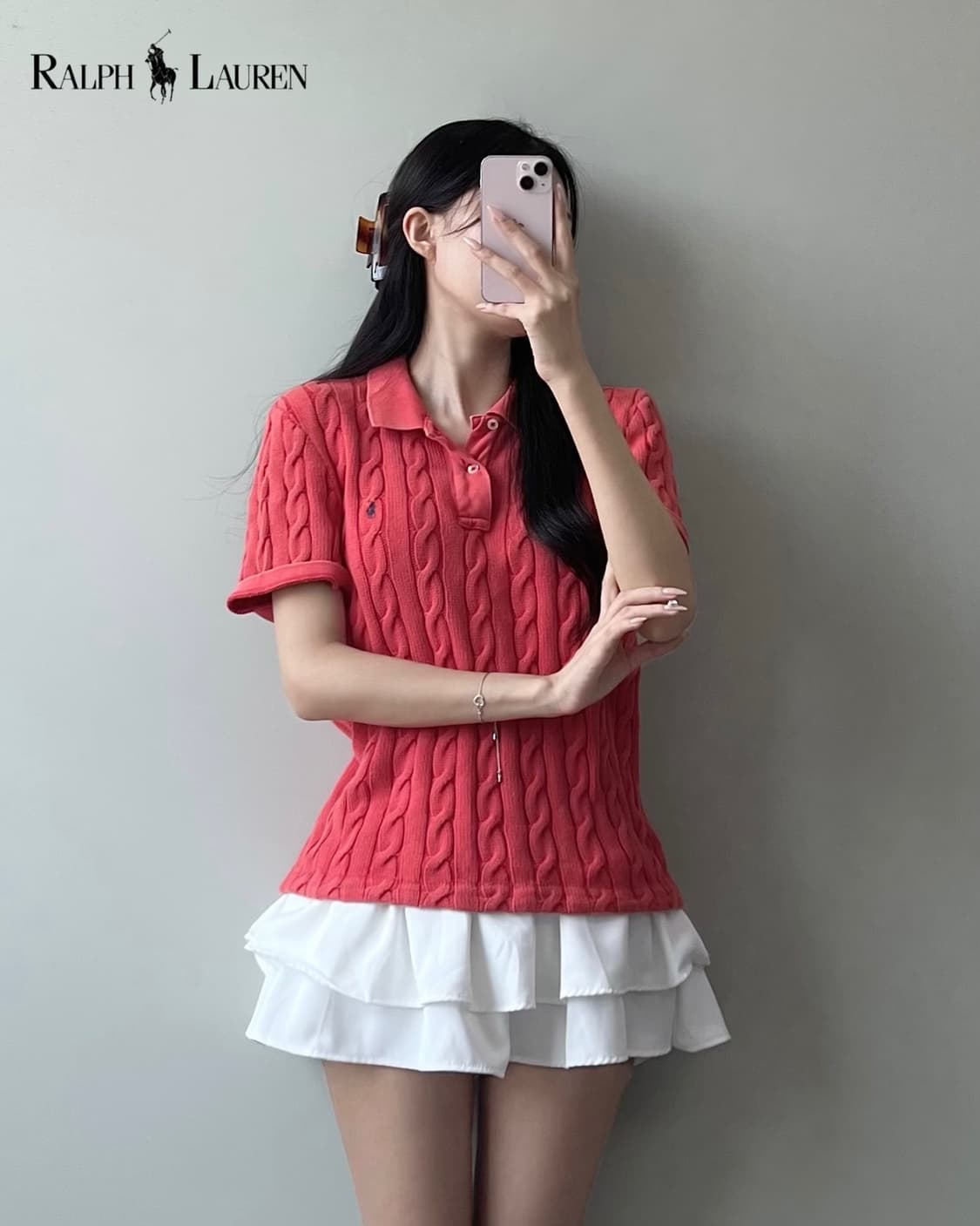 폴로 반팔 니트  상품이미지3