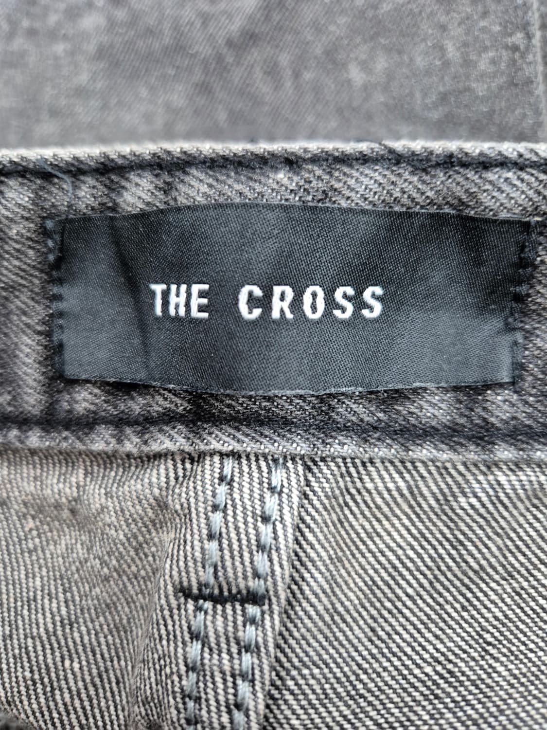 THE CROSS 워싱 카펜터 와이드 데님 팬츠 M 상품이미지5