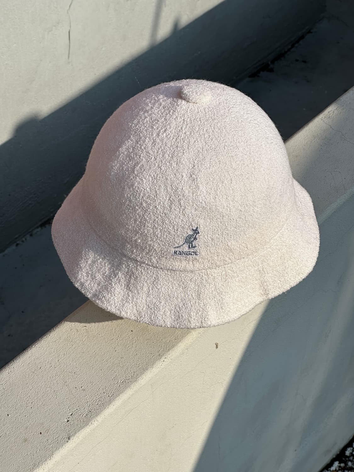 [L] 캉골 로고 화이트 버킷햇 모자 상품이미지1