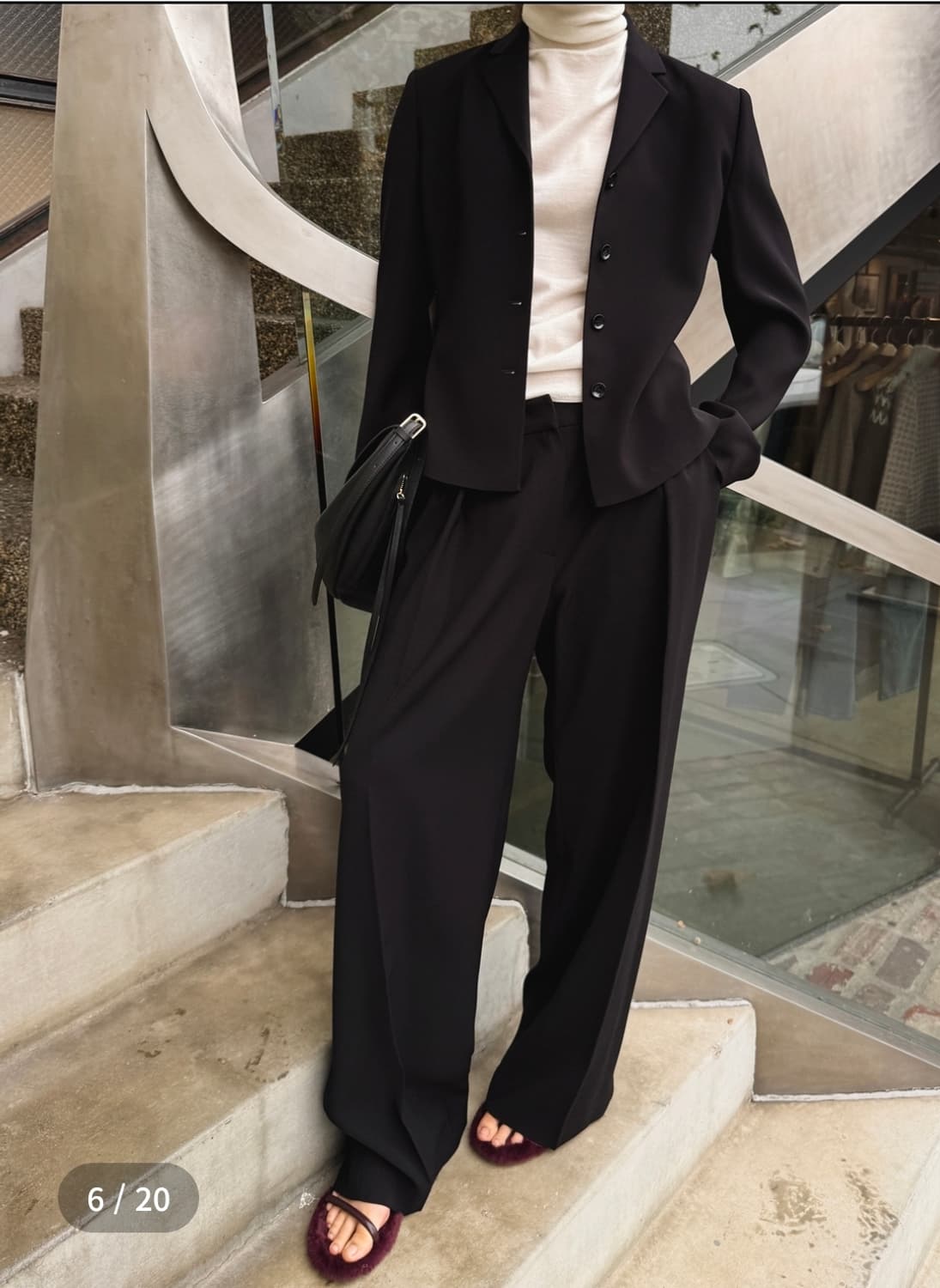 오르 ORR 오리지널  루 트라우저 블랙  L 새제품 상품이미지5