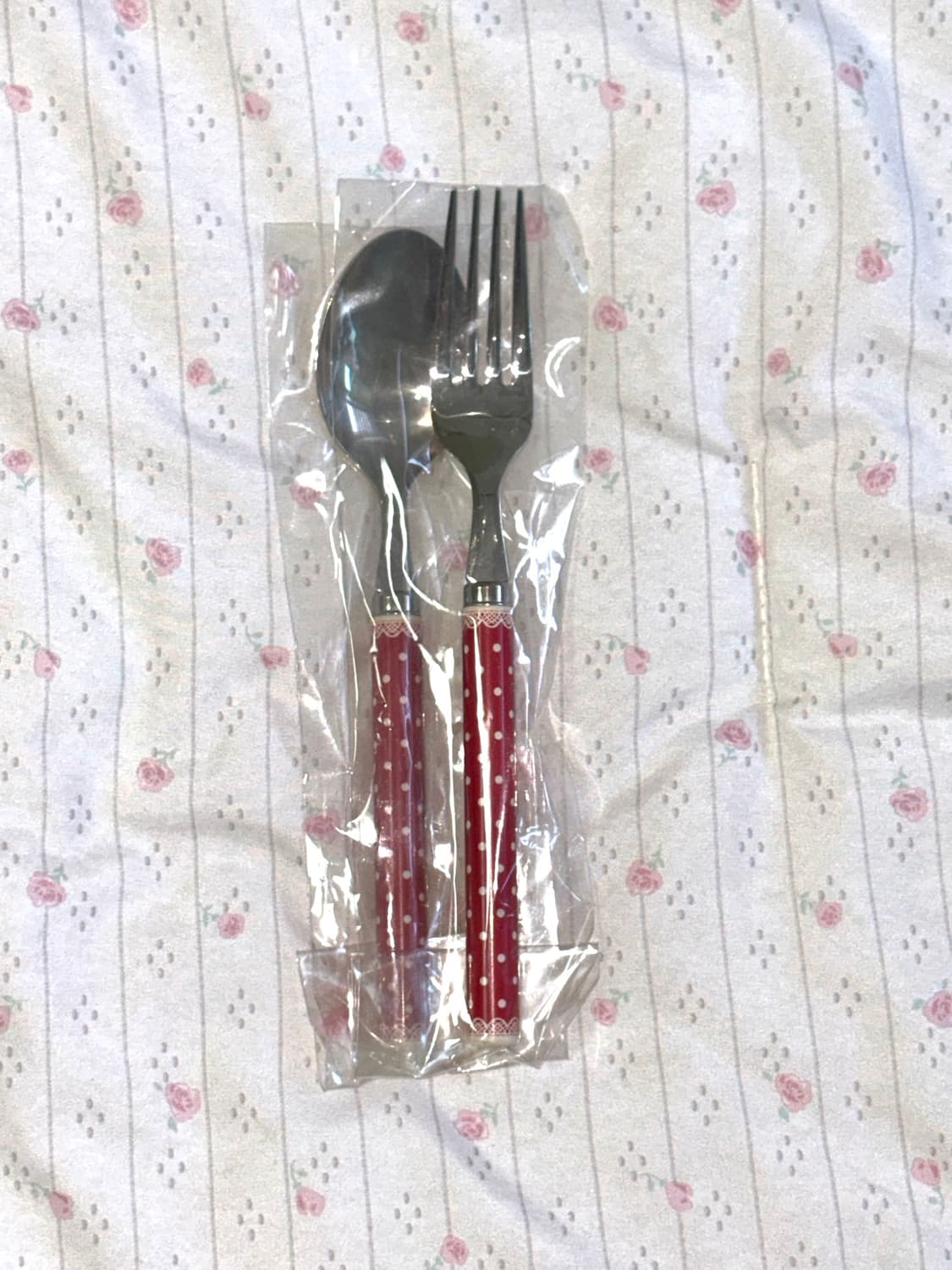 도트 봉봉 스푼 포크 세트 🍓 ૮ ˶ᵔ ᵕ ᵔ˶ ა  상품이미지1