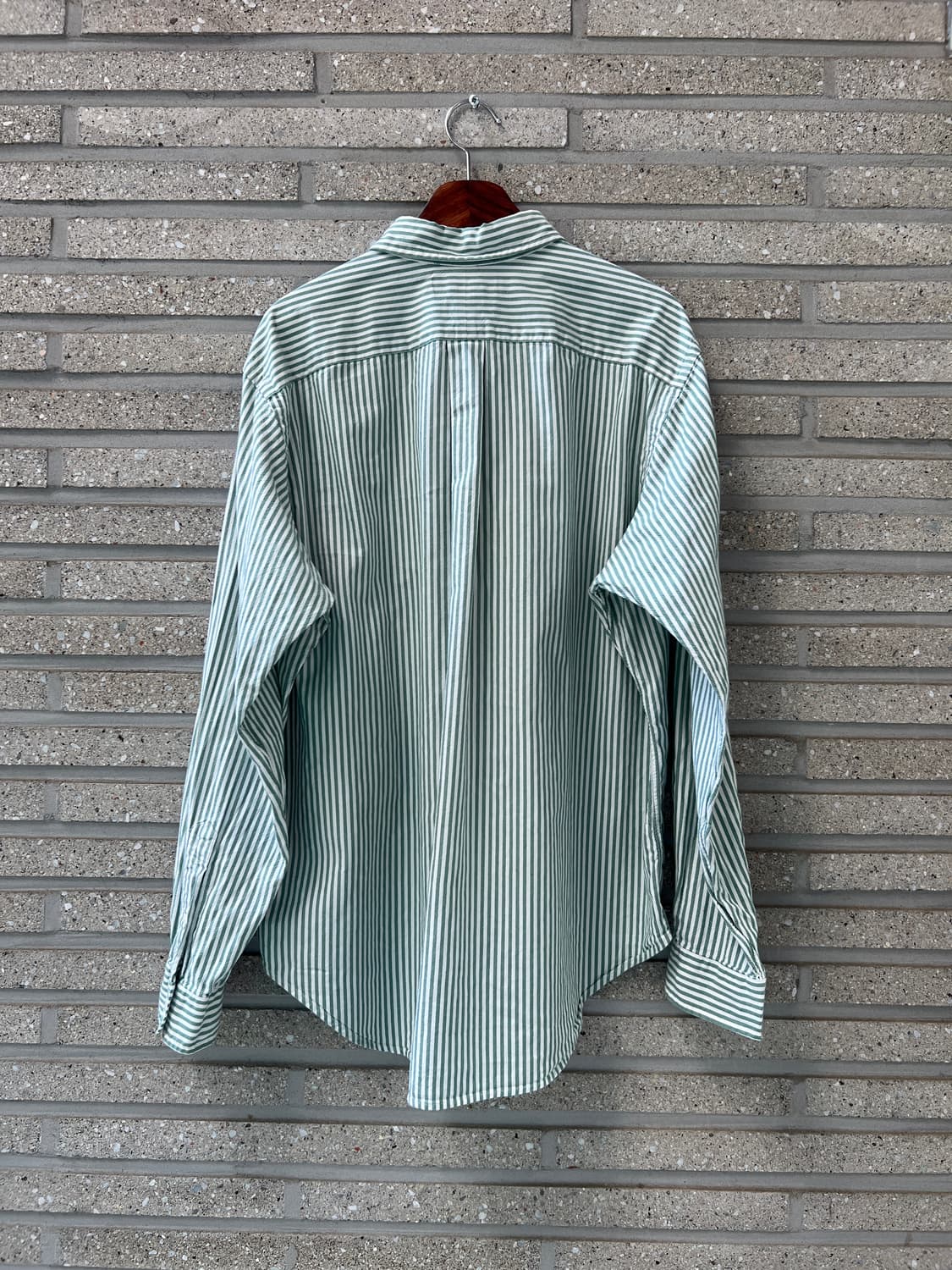 [XL]폴로 랄프로렌 CLASSIC FIT 그린 스트라이프 옥스포드 셔츠 상품이미지6