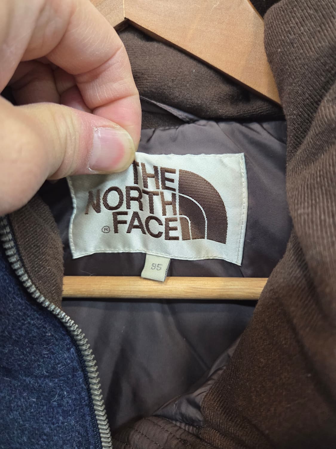 노스페이스 화이트라벨 헤링본 울 구스다운 패딩조끼 m 상품이미지3