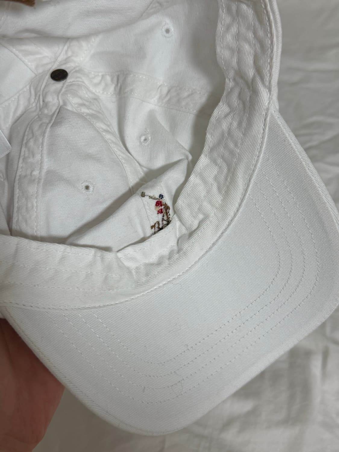 택O,새상품) 폴로 랄프로렌 화이트 볼캡 상품이미지3