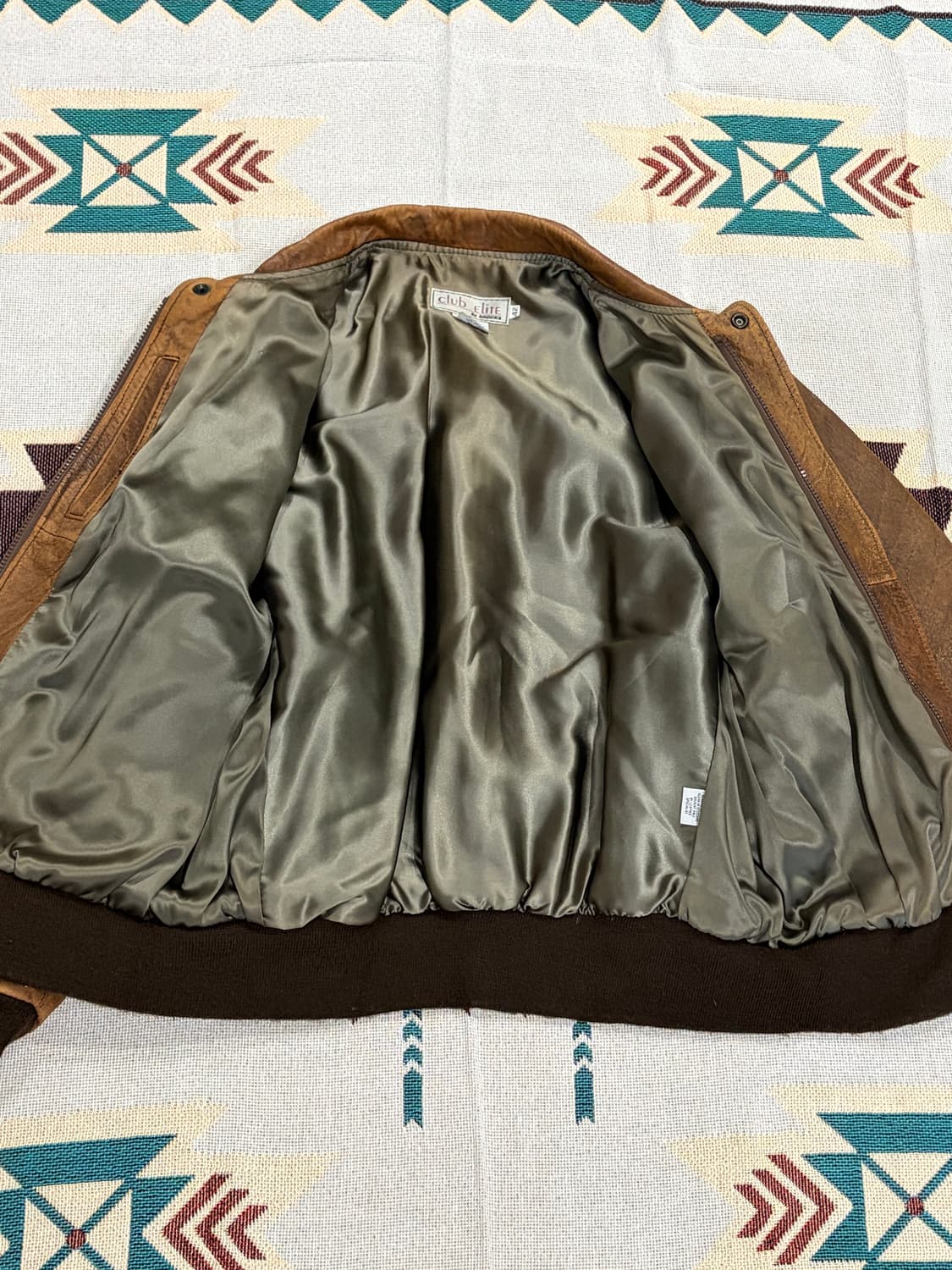 80s USA 브룩스 레더 A2 플라이트 자켓 상품이미지4