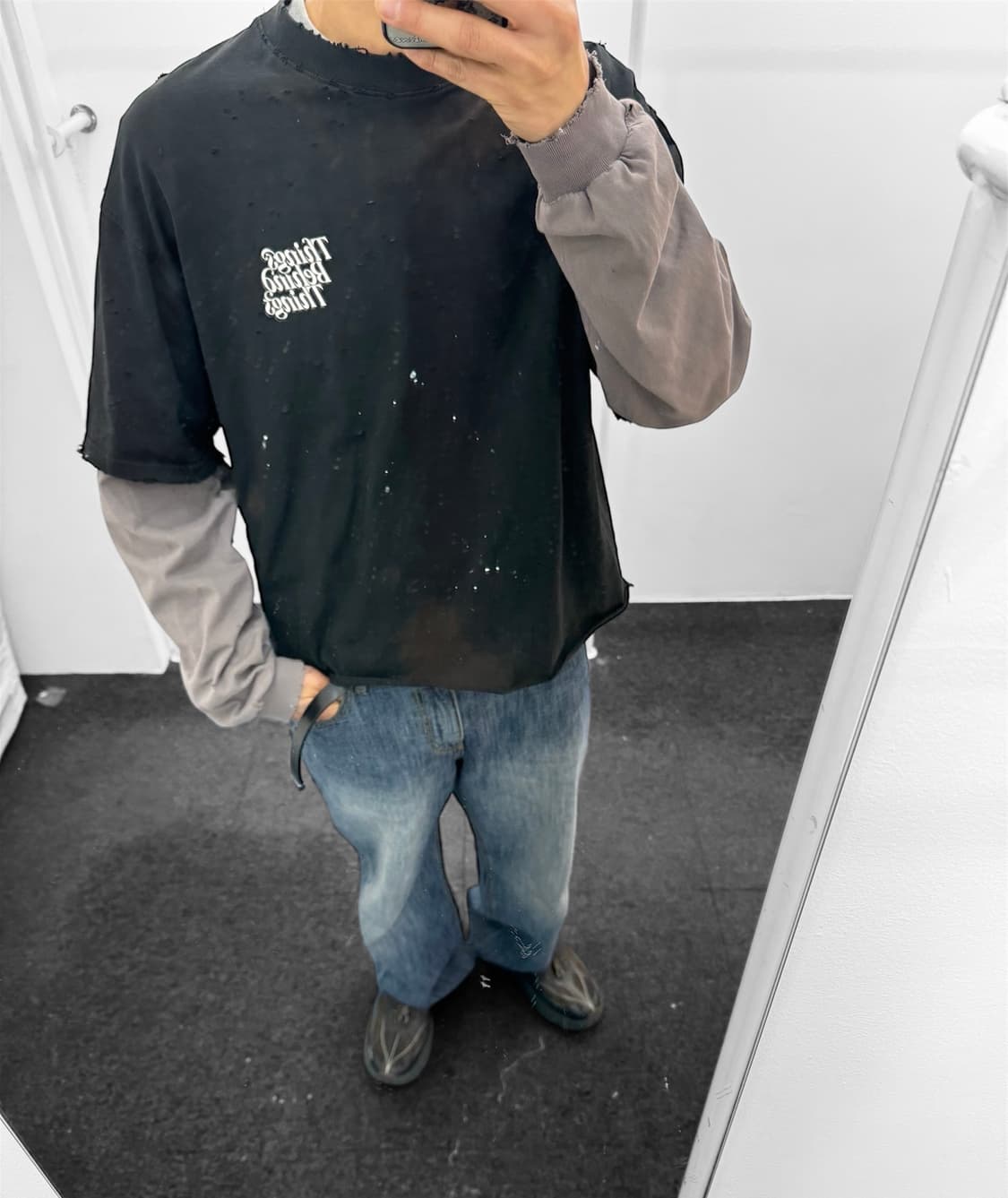 빈티지 레이어드 긴팔 상품이미지1