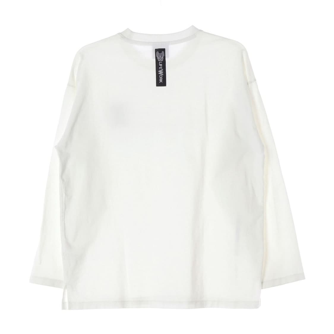 라이프워크 시그니처 라독 와펜 롱슬리브 화이트 S 상품이미지2