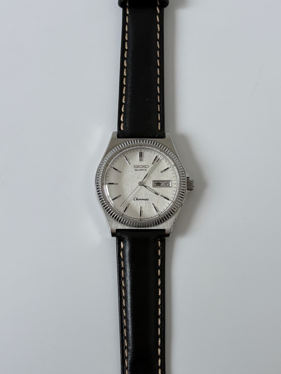 1980s Chorons Bokashi Dial Silver Quartz 상품이미지1