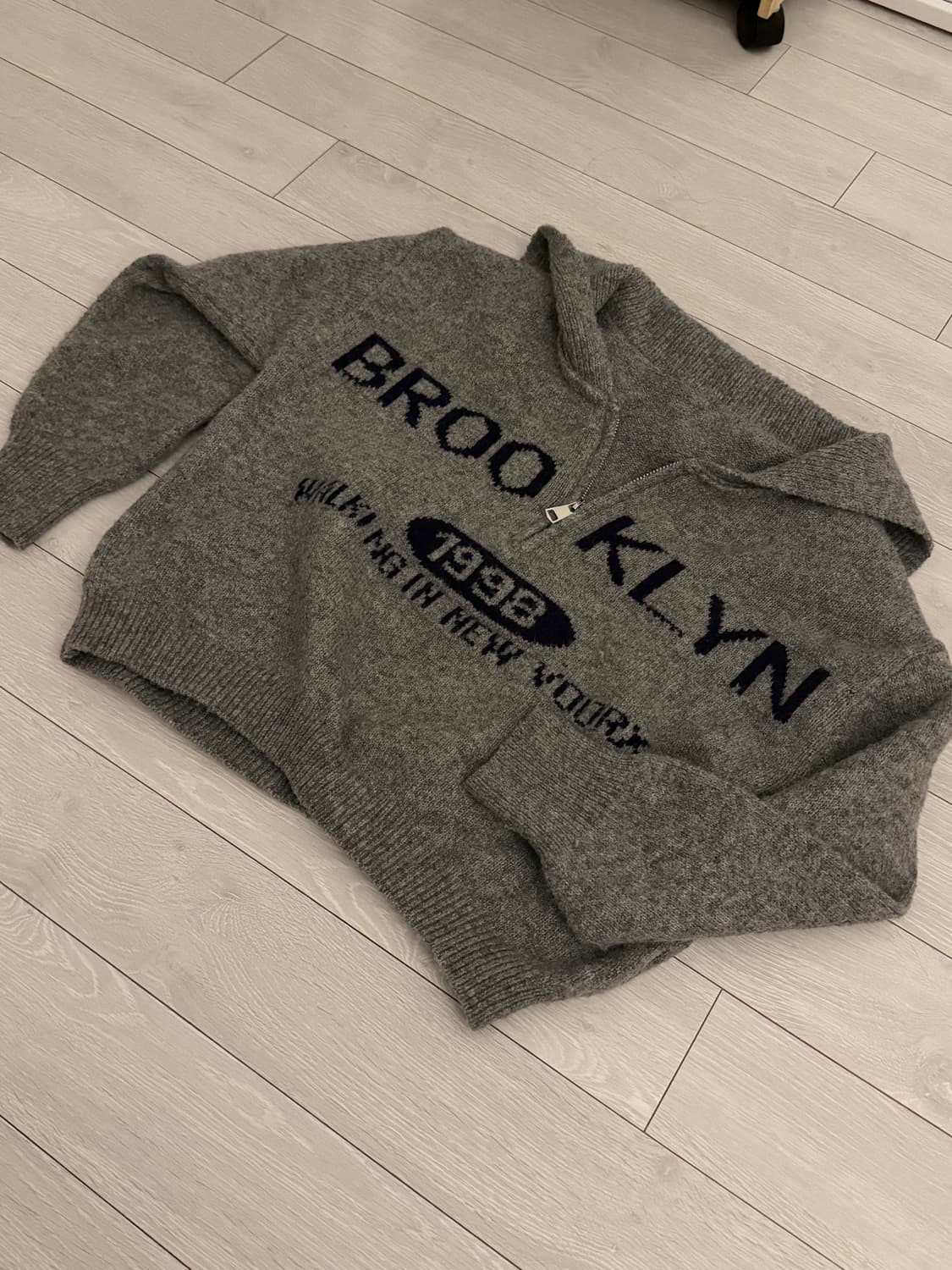 브루클린 그레이 아노락 니트  상품이미지1