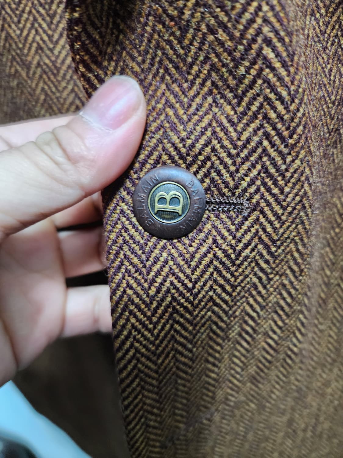 발망 WOOL 모직 헤링본 블레이저 상품이미지5