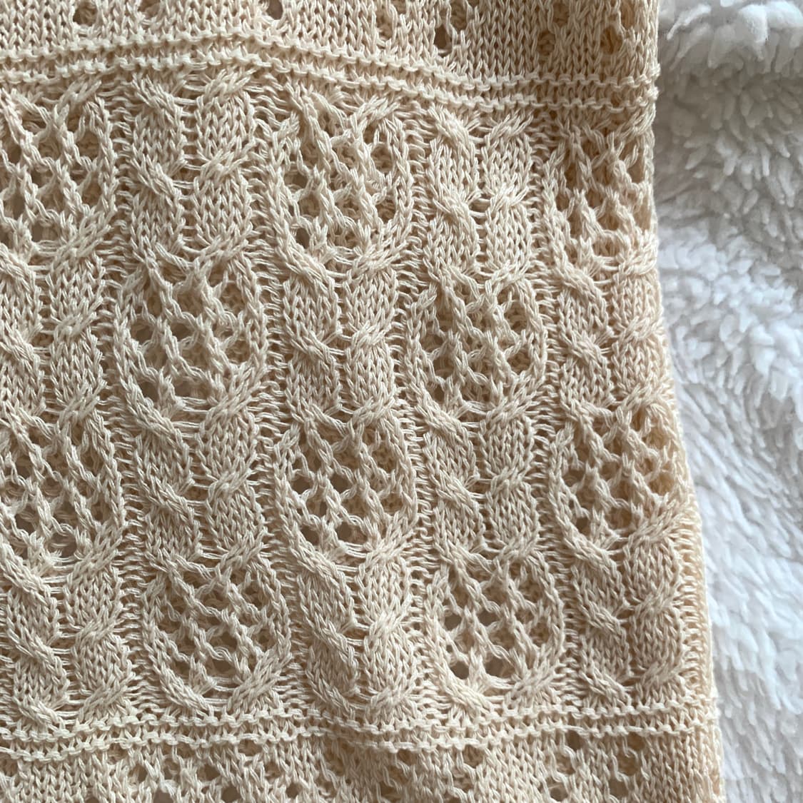 MONOCODE 크로셰 니트 뷔스티에 슬리브리스 상품이미지5