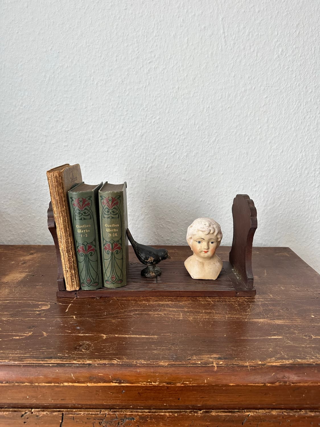 독일)빈티지 꽃 우드 북스텐드 상품이미지1