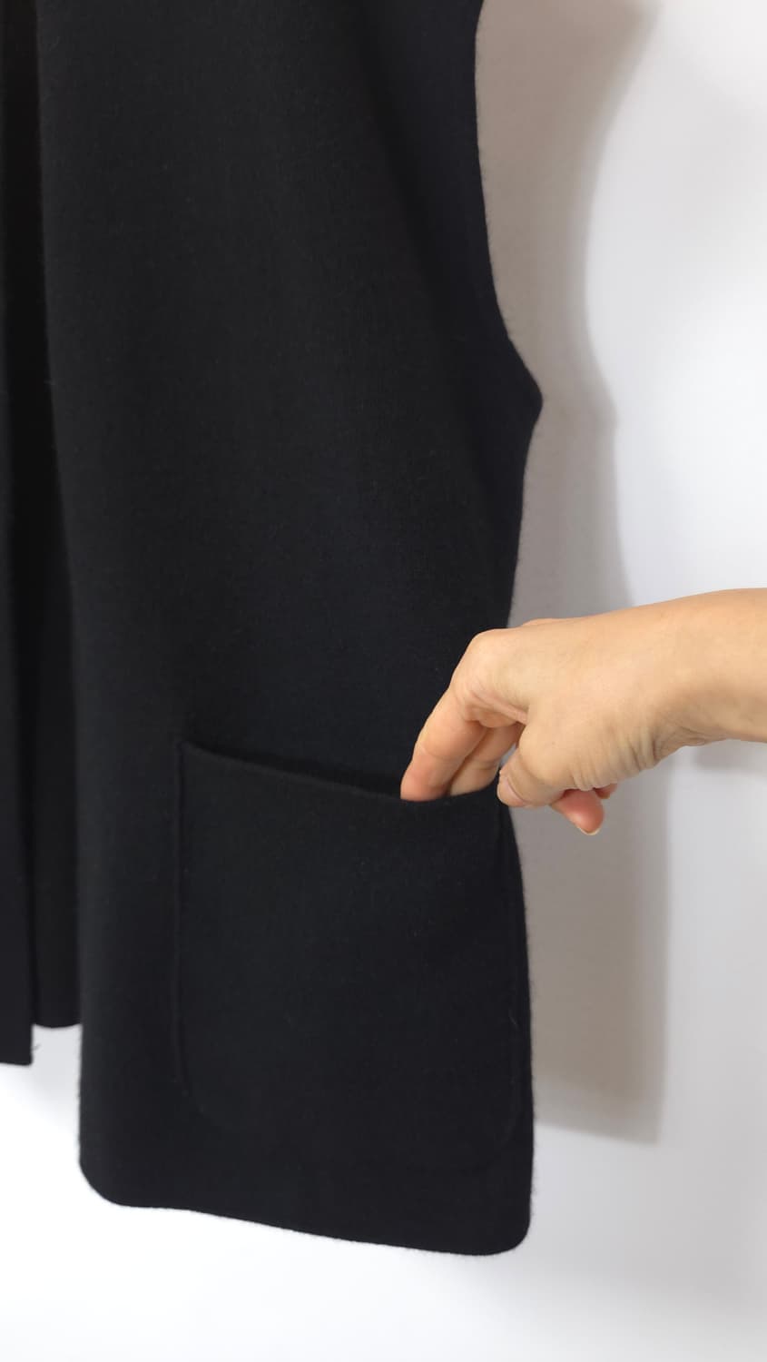 센존 2024 후드 케이프 니트  베스트 탑 M 사이즈 상품이미지5