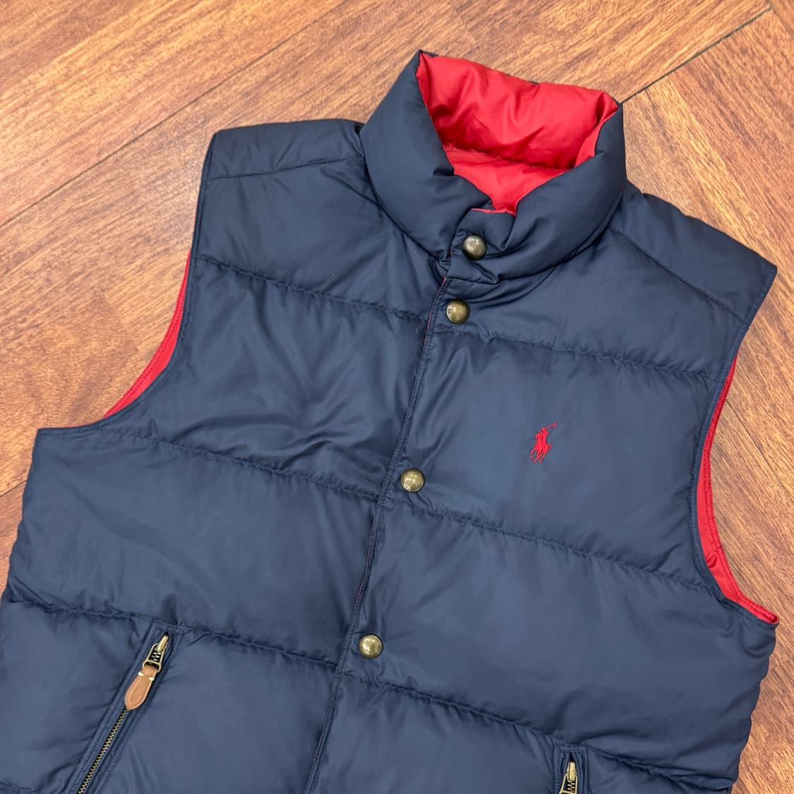 M(100) 폴로 랄프로렌 리버시블 패딩 조끼 베스트  상품이미지5