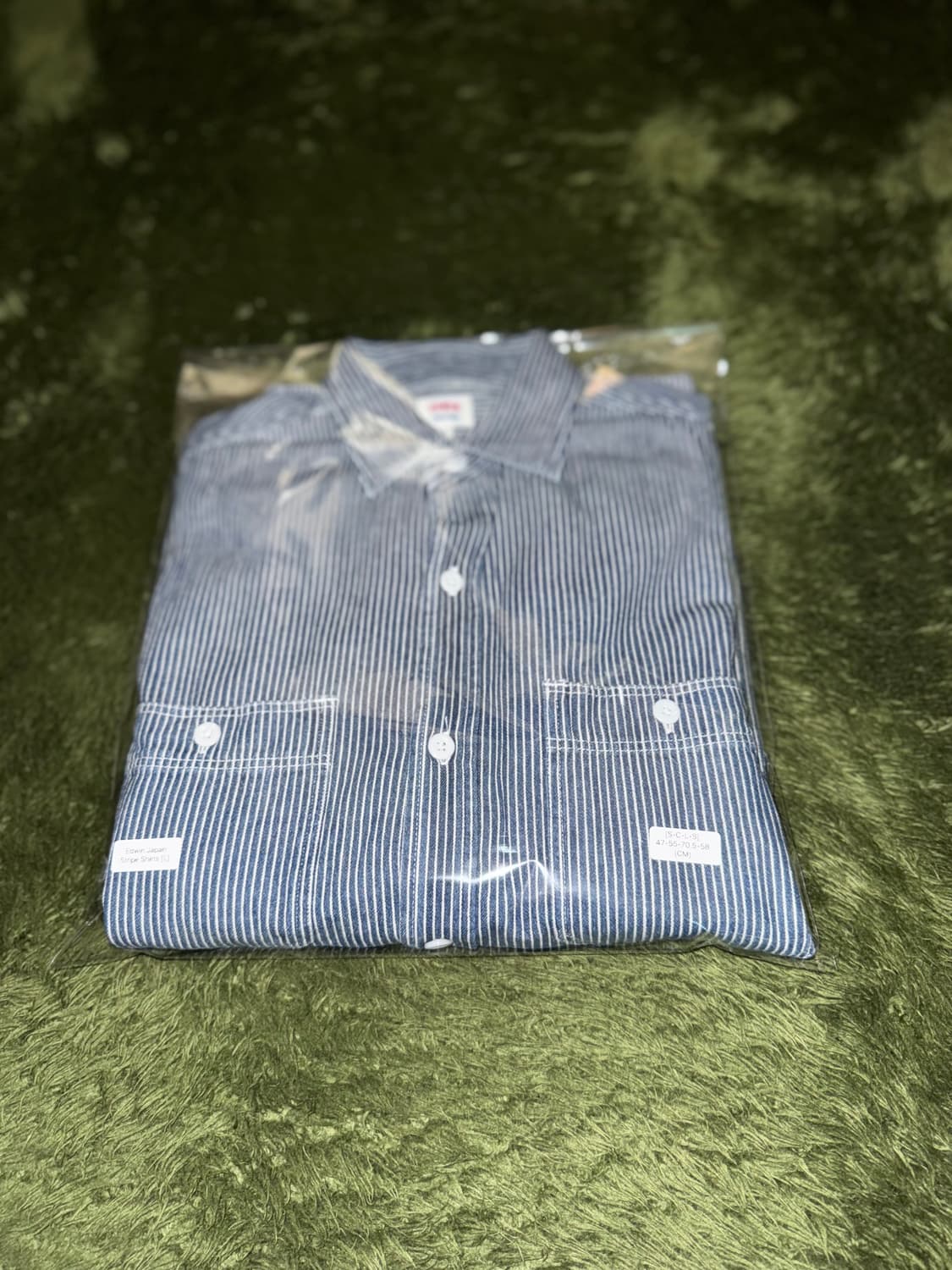 [L] EDWIN 에드윈 재팬 히코리 스트라이프 포켓 셔츠 상품이미지10