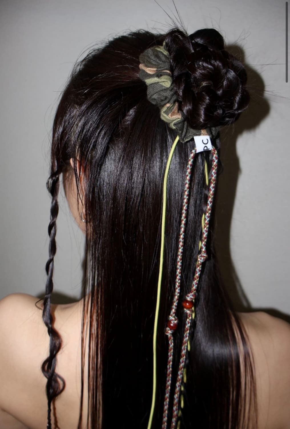 Depc LINEN SCRUNCHIE - CAMO 상품이미지1
