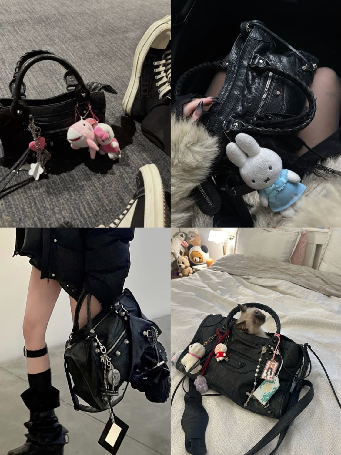 정품 발렌시아가 모터백 스몰 블랙  상품이미지9