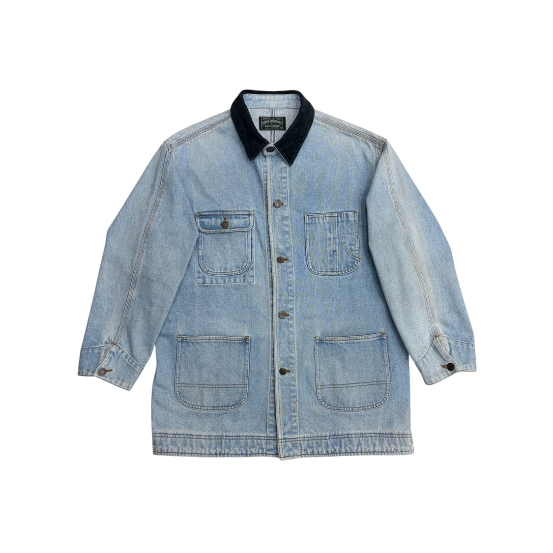 폴로 컨트리 랄프로렌 90s 청 데님 초어 자켓 m 실측 100 L 정도 상품이미지1