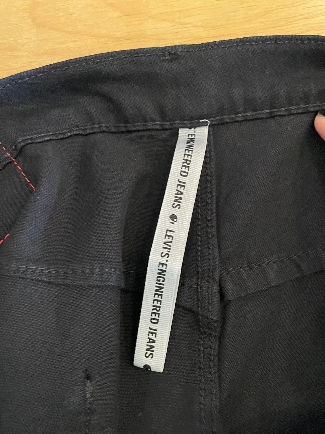 리바이스 프리미엄 LEJ570 블랙 데님 반바지 컷오프(Blank Tap 상품이미지7