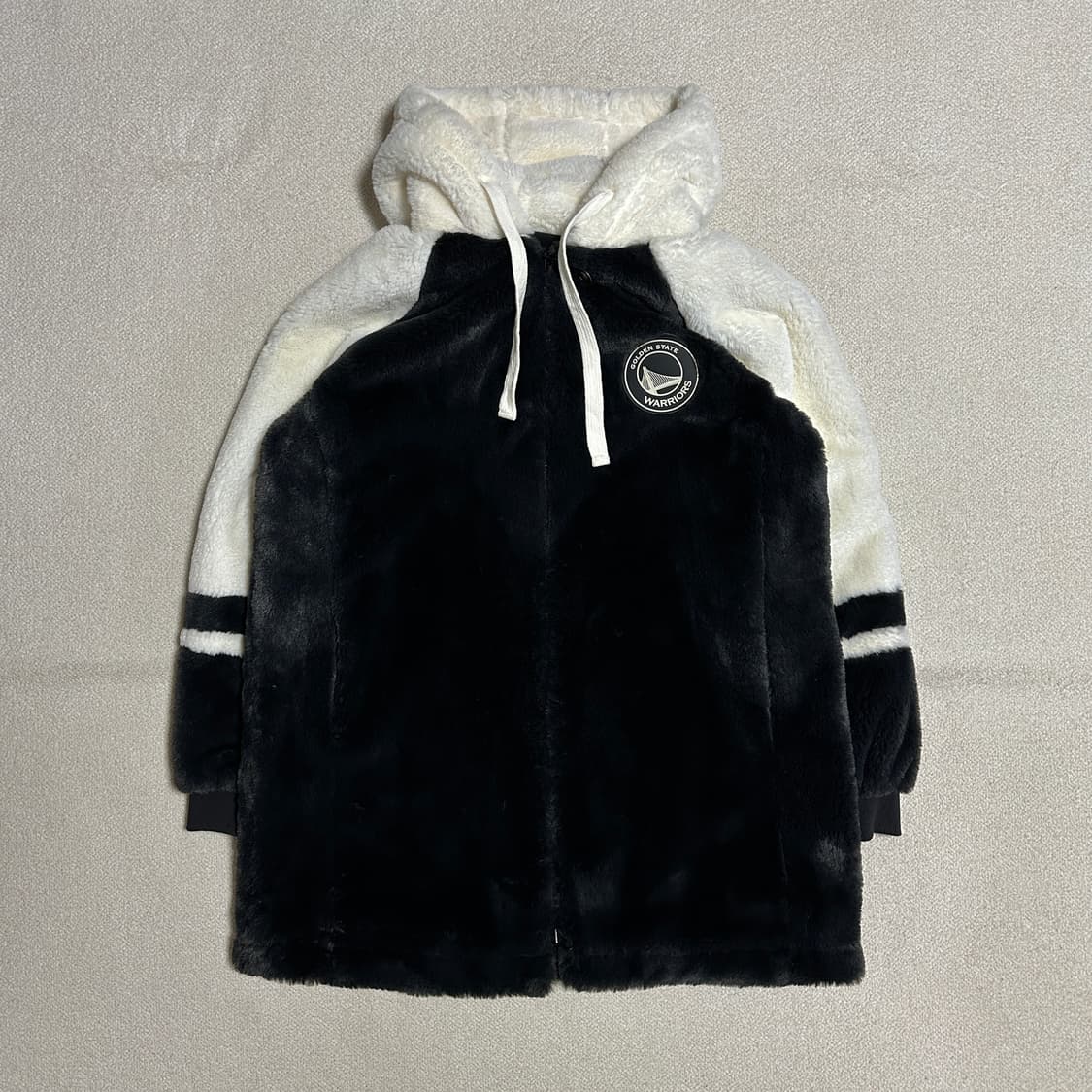 NBA 골든스테이트 워리어 퍼 롱 후드집업 상품이미지2