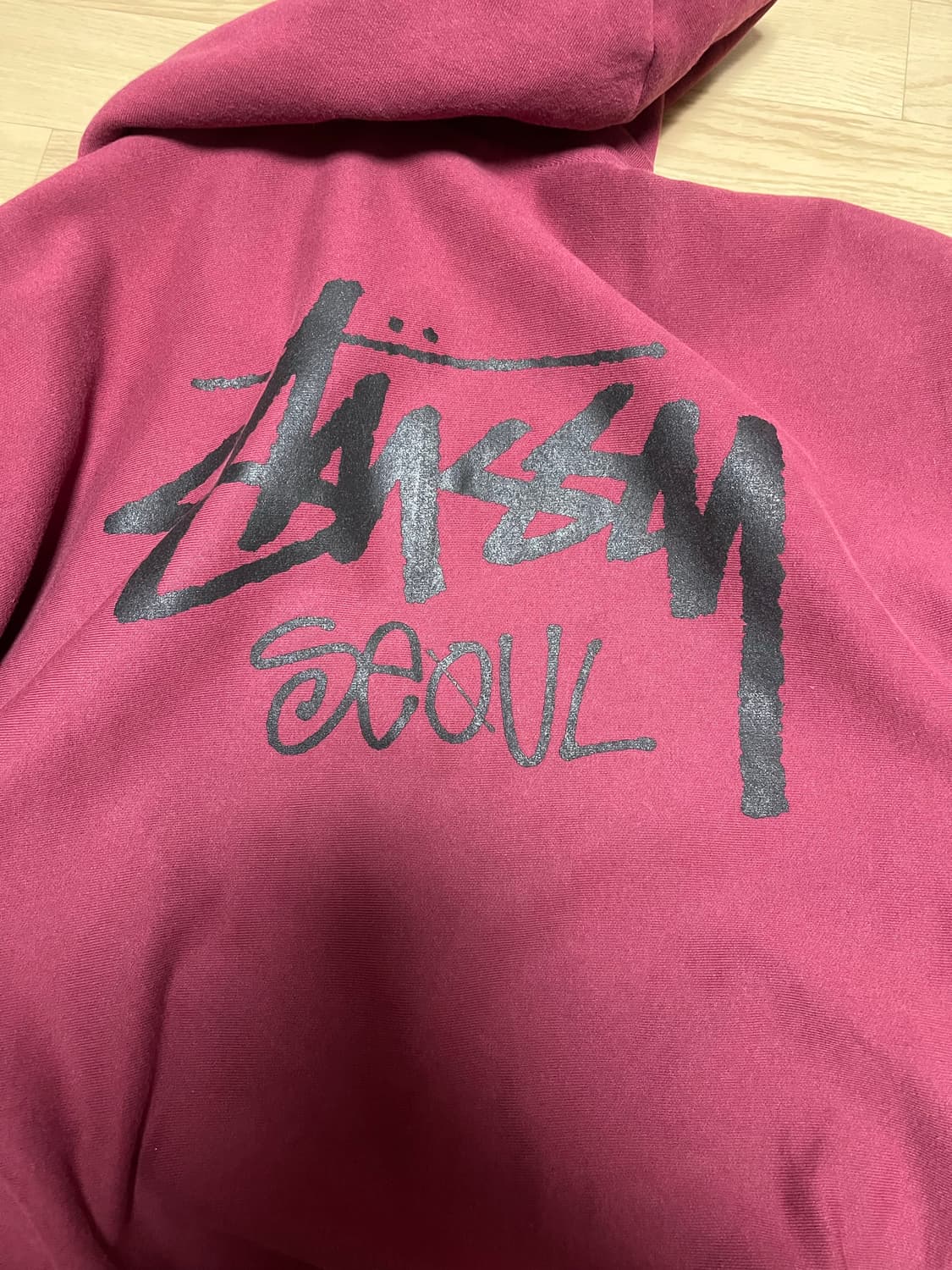 스투시 서울 버건디 XL 상품이미지3