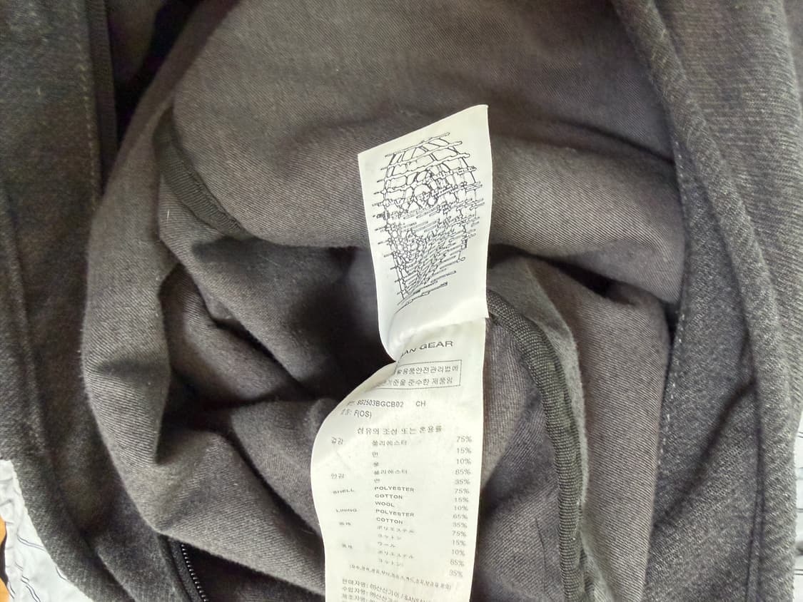 산산기어 WOOL BODY BAG [CHARCOAL] 상품이미지6