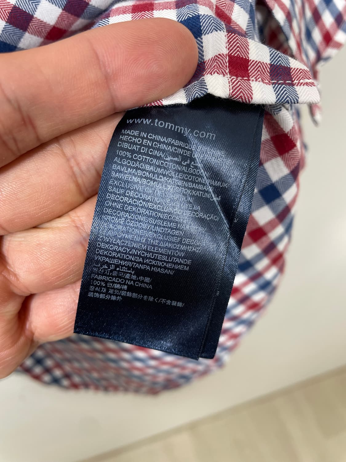 타미Tommy 체크 셔츠 S - S27  상품이미지5