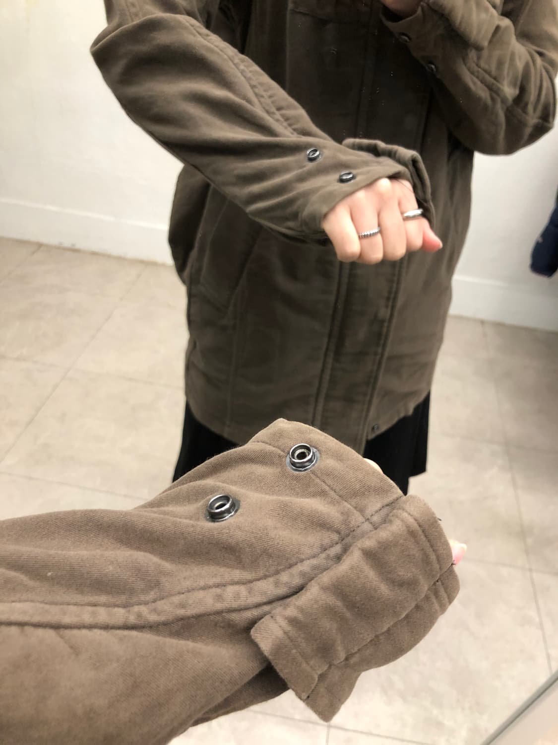 주카 브라운 야상 상품이미지5