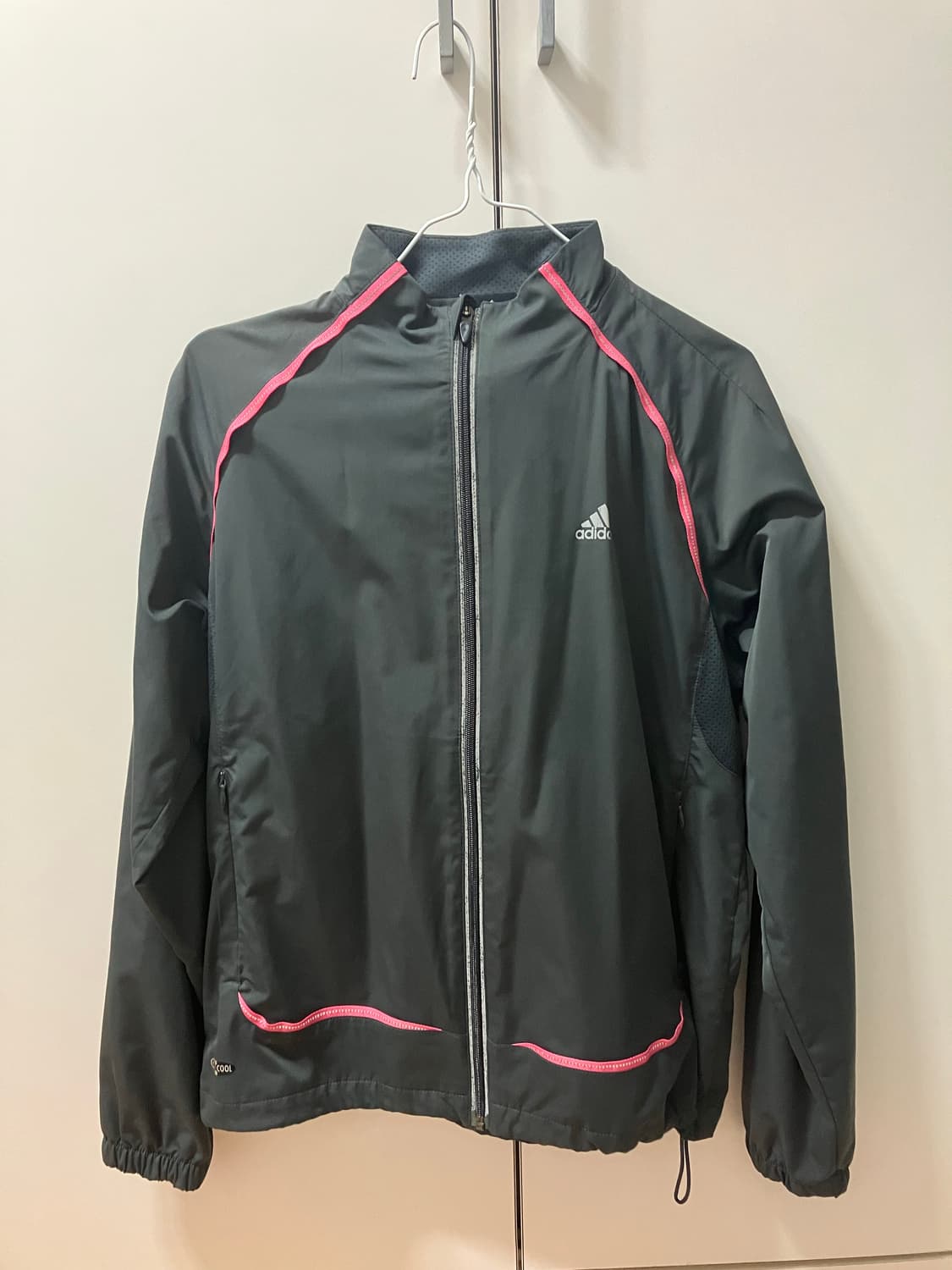 아디다스 바람막이 블랙 핑크 빈티지 어항 상품이미지1