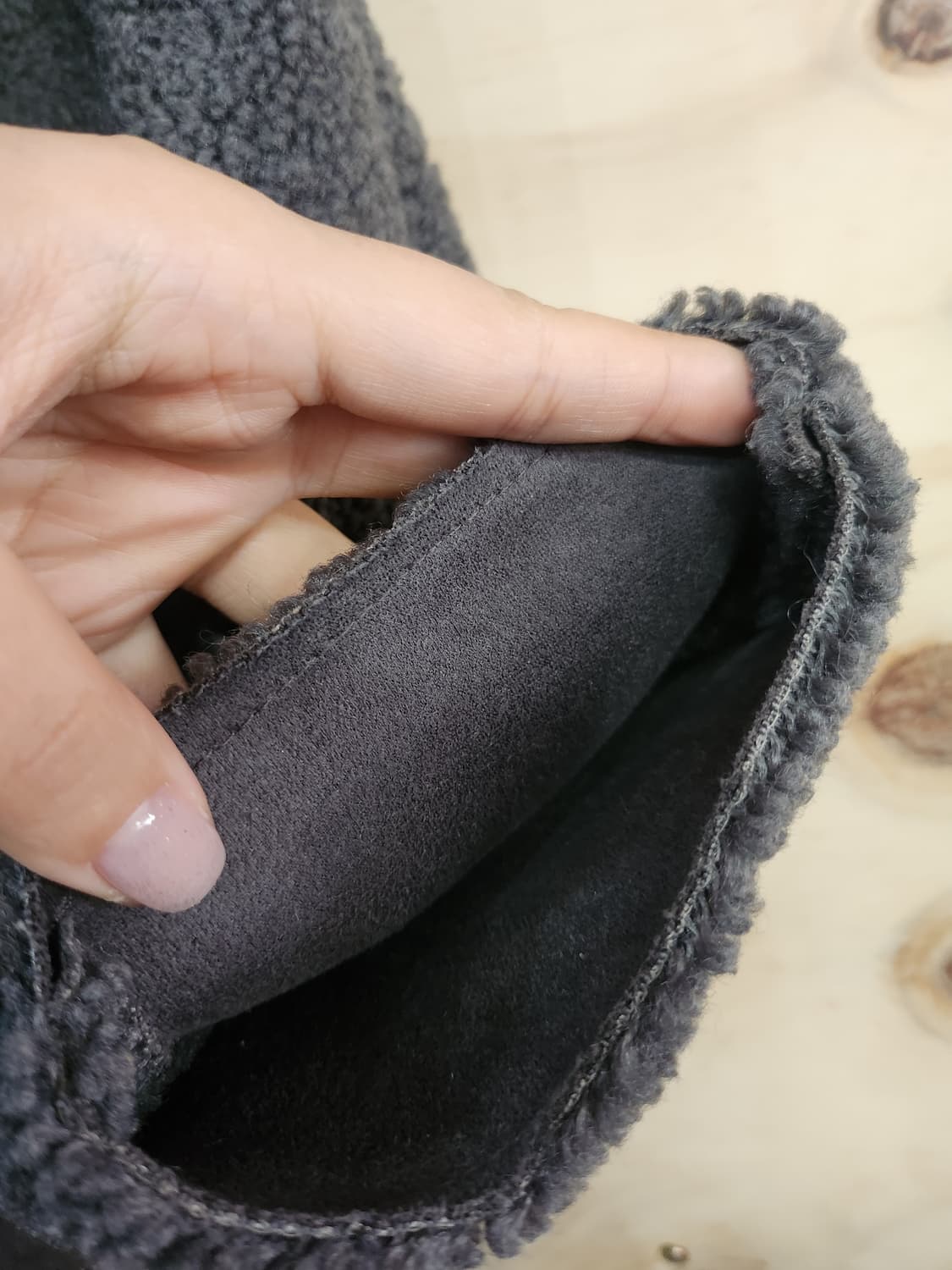 1029) VISIT 양털 뽀글이 롱 집업 코트 상품이미지5