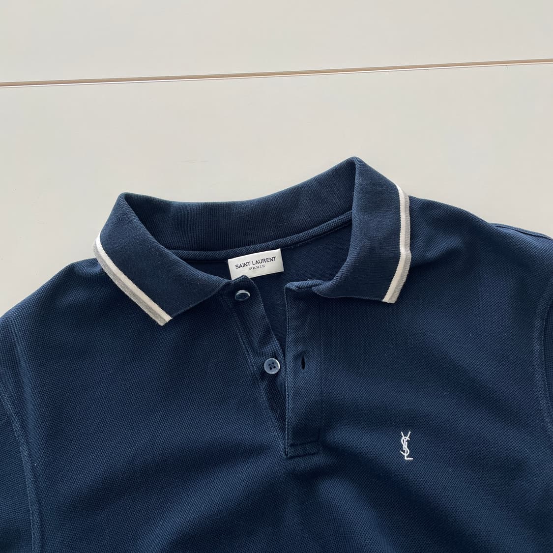 에디슬리먼 13s 생로랑 M,95 카세르 피케 네이비 PK 폴로 티셔츠 상품이미지9