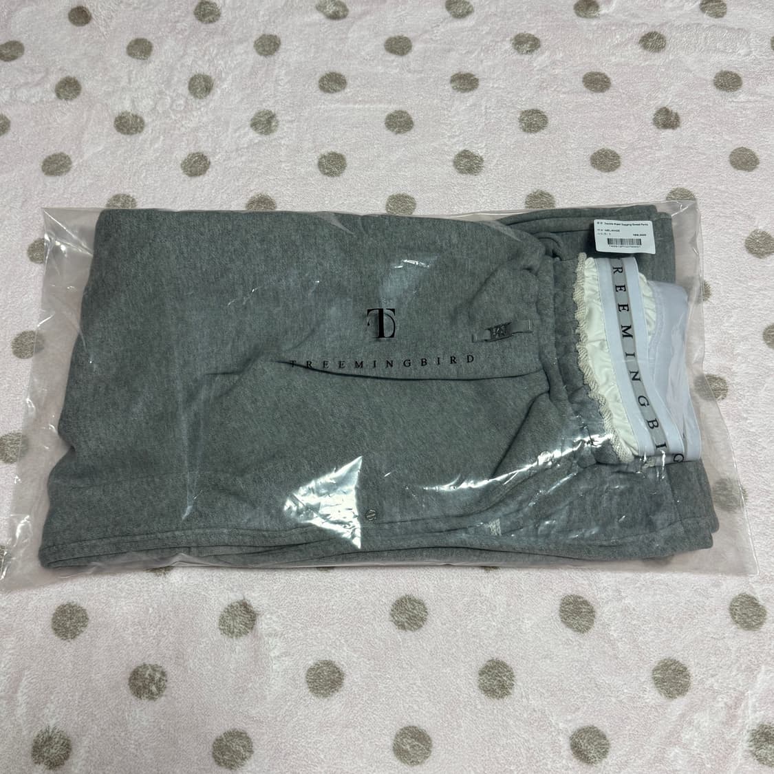 트리밍버드 새깅 스웻팬츠 그레이 1사이즈 상품이미지1