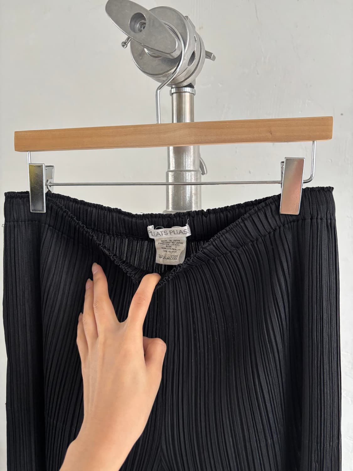 Pleats Please 플리츠플리즈 블랙 플리츠 롱팬츠  상품이미지7